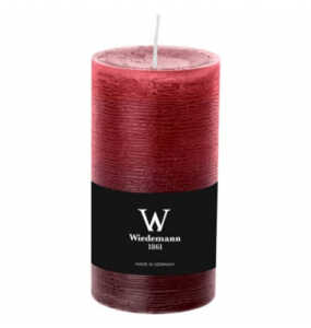 Stumpenkerze 130x68mm bordeaux D-LUX MARBLE 281005.067