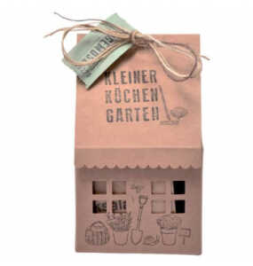 Kräuter Gartenhaus braun WUNDERLE 9x9x16cm