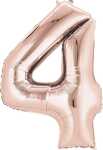Folienballon Zahl 4 rose gold 26635362153