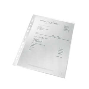 Prospekthülle Recycle - A4, PP, genarbt, , 25 Stück, farblos