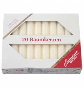 Christbaumkerze 20ST bisquit/champagn. 580801073