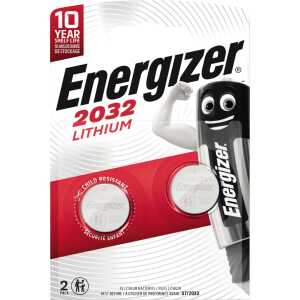 ENERGIZER Knopfzellen-Batterie Lithium CR2032 3,0 Volt 2 Stück
