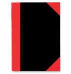 Chinakladde A5 96BL kariert schwarz/rot STYLEX 29115 rote...