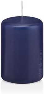 Stumpenkerze 80x60mm dunkelblau 218115006