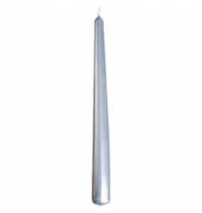 Spitzkerze 250x25mm silber WIEDEMANN 204049.027