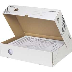 Archivbox easyboxx - A4, 80 mm, Wellpappe (RC), breite Öffnung,