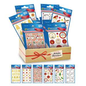 Weihnachtsetikett sortiert 4004182520871