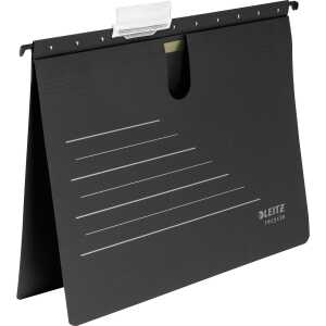 Leitz Hängehefter Alpha Recycle - kfm. Heftung, Karton (RC), schwarz