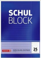 BRUNNEN Schulblock A4 Lineatur 25 50 Blatt 1052525