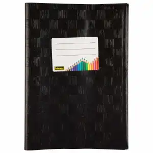 IDENA Idena Hefthülle A5 Bast schwarz