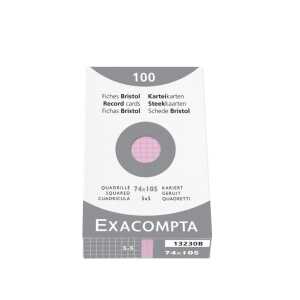 Exacompta NLH Exacompta Karteikarten A7 kariert ro