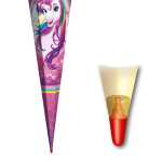 Roth Schultüte 85cm eckig Einhornportrait