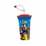 Trinkbecher mit Strohhalm 4043891333396