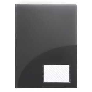 FSY Broschüren-Mappe runde Taschen, Transparent, anthrazit, 1 Stück