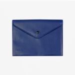 FSY Sichttasche, A5, Druckknopf, opak, blau, 1 Stück