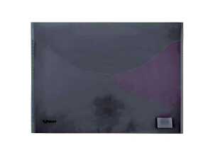 FSY Sichttasche light, A4 quer, farblos, Steckverschluss, 1 Stück