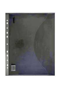 FSY Sichttasche light mit Abheftrand, A4 quer Steckverschluss, farblos