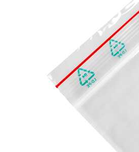 Druckverschlussbeutel 1 Stück0 x 70 mm, transparent, Druckverschluss,