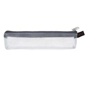 FSY Mini-Reißverschluss-Beutel 170 x 40 mm, Textil-Reißverschluss grau