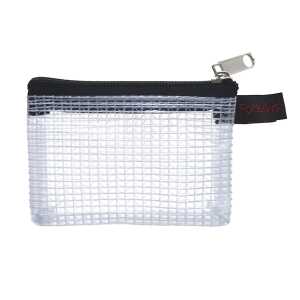 Mini-Reißverschluss-Beutel 80 x 55 mm, Textil-Reißverschluss schwarz,