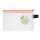 FSY PVC-freier Reißverschluss-Beutel A6, mit Zip, orange, 1 Stück