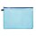 Foldersys PVC-freier Reißverschluss-Beutel A4 mit Zip blau Folie blau transparent