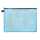 Reißverschluss-Beutel A4, mit Zip blau, Folie blau transparent,
