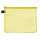 Reißverschluss-Beutel A5, mit Zip gelb, Folie gelb transparent,
