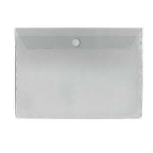 FSY Sichthülle m. Klappe, A4 quer, Klettverschluss, PVC, transp.