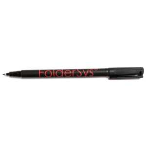 FSY FolderSys Permanent Marker PP/PVC, schwarz, 1 Stück
