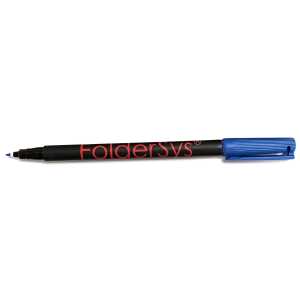 FSY FolderSys Permanent Marker PP/PVC, blau, 1 Stück