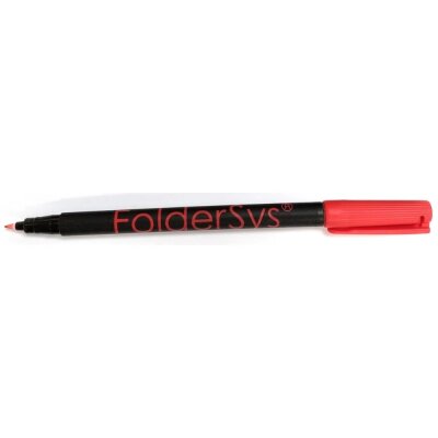 Foldersys FolderSys Permanent Marker PP/PVC rot