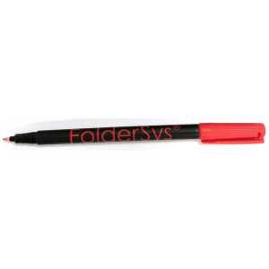 FSY FolderSys Permanent Marker PP/PVC, rot, 1 Stück