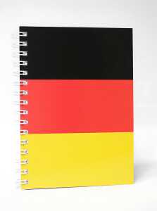 ADINA Premium Collegeblock "Deutschlandfahne" A5 dotted 80 Bl 90g/qm