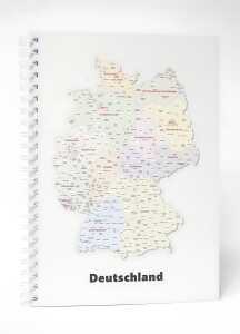 ADINA Premium Collegeblock "Deutschland" A4 kariert 80 Blatt 90g/qm