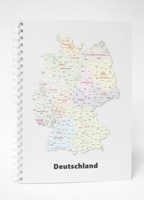 ADINA Premium Collegeblock Kollegblock "Deutschland" A4 dotted (gepunktet) 80 Blatt 90g/qm