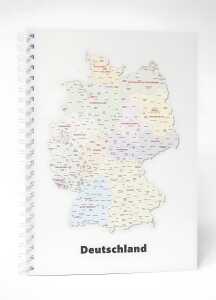 ADINA Premium Collegeblock "Deutschland" A4 liniert 80 Blatt 90g/qm