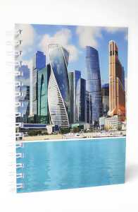 ADINA Premium Collegeblock "Skyline" A5 dotted 80 Blatt 90g/qm