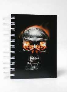 ADINA Premium Collegeblock "Totenkopf" A6 kariert 80 Blatt 80g/qm
