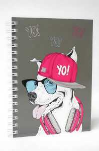 ADINA Premium Collegeblock "Yo!" A6 dotted 80 Blatt 90g/qm