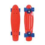 Skateboard Retro Native rot, Rollen 60 x 45 mm blau, aus...