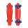 Skateboard Retro Native rot, Rollen 60 x 45 mm blau, aus griffigem PU