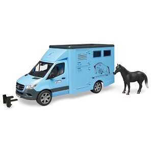 Bruder MB Sprinter Tiertransport mit Pferd BRUDER SPIELWAR