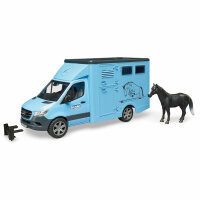 Bruder MB Sprinter  Tiertransport mit Pferd BRUDER SPIELWAR