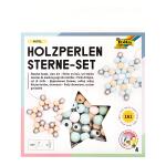 Holzperlen Set Sterne Pastel 161 Teile, folia MAX BRINGMANN