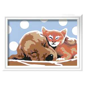 Malen nach Zahlen Bild 85x120mm Tierliebe,