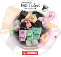 STABILO BOSS MINI Pastellove Edition 2.0 50er Bonbonglas