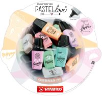 STABILO BOSS MINI Pastellove Edition 2.0 50er Bonbonglas