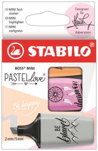 STABILO BOSS MINI Pastellove Edition 2.0 3er Etui