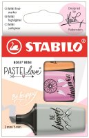 STABILO BOSS MINI Pastellove Edition 2.0 3er Etui...